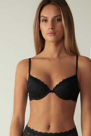 Intimissimi Bellissima Push-Up Lace BH Damen Schwarz | MYL-518473