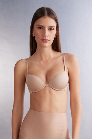 Intimissimi Bellissima Push-Up Ultralight Microfiber BH Damen Orange Beige | PDR-506379