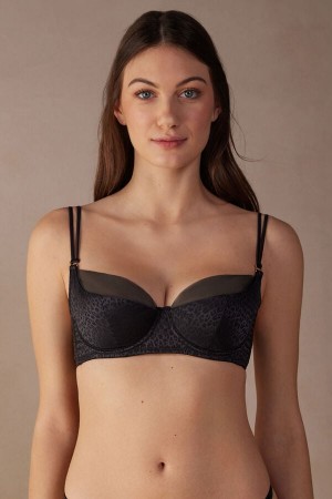 Intimissimi Cool Minimal Demi BH Damen Schwarz | UVS-687259