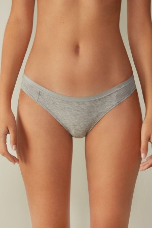 Intimissimi Cotton Höschen Damen Hellgrau | WUS-734158