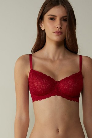 Intimissimi Daniela Balconette Lace BH Damen Rot | OVP-832154