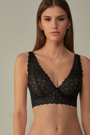 Intimissimi Eleonora Balconette Lace BH Damen Schwarz | IKJ-904386