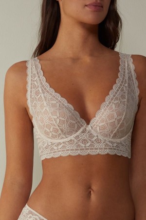 Intimissimi Eleonora Balconette Lace BH Damen Weiß Rosa | XQH-824301