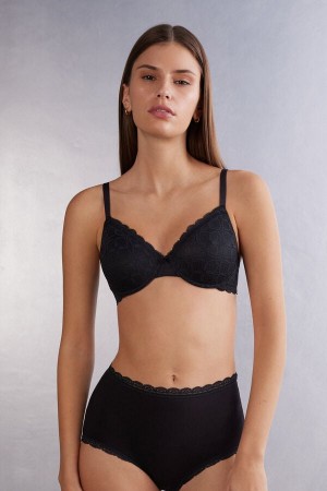 Intimissimi Francesca Balconette Lace BH Damen Schwarz | OPE-431659