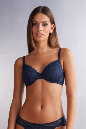 Intimissimi Francesca Balconette Lace BH Damen Blau | UOQ-751032