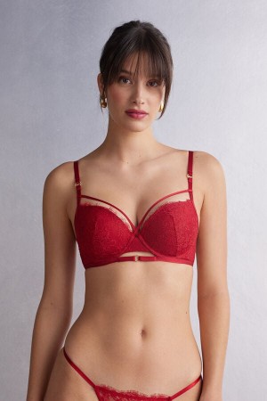 Intimissimi Intricate Surface Elettra Push-Up BH Damen Rot | GRB-903452