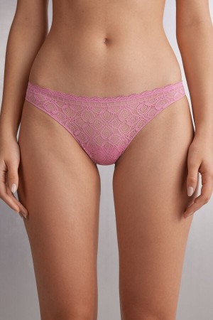 Intimissimi Lace And Microfiberzilian Slip Damen Rosa | RHW-267084