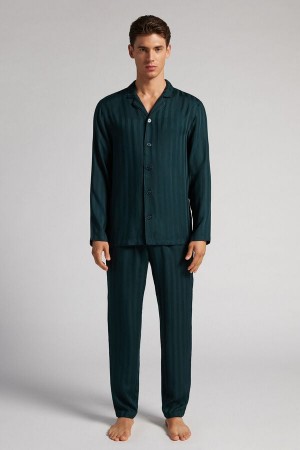 Intimissimi Modal Set Pyjama Herren Dunkelgrün | PQN-071436