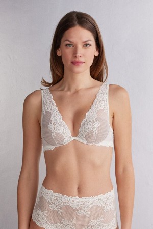 Intimissimi Pretty Flowers Elena Balconette BH Damen Weiß | ZCL-160375