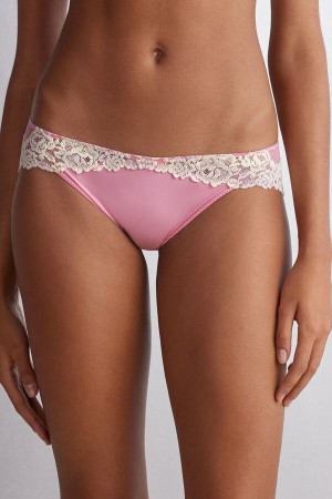 Intimissimi Pretty Flowers Höschen Damen Rosa Weiß | ZXU-168029