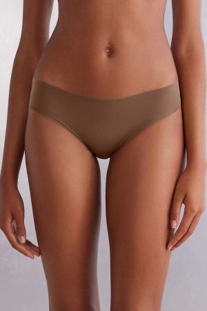 Intimissimi Seamless Microfiber Höschen Damen Dunkelbeige | YWN-072164