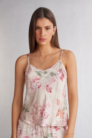 Intimissimi Secret Garden Satin Camisole Tanktop Damen Mehrfarbig | YFJ-561942