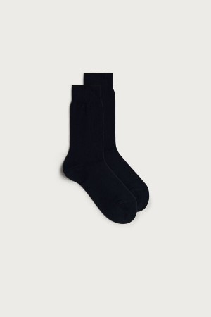 Intimissimi Short Warm Cotton Socken Herren Blau | GKP-578162