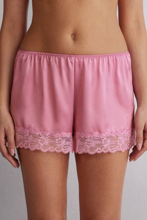 Intimissimi Silk Kurze Hose Damen Rosa | CGI-150876