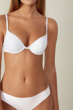 Intimissimi Simona Microfiber Super Push-Up BH Damen Weiß | NPH-965124