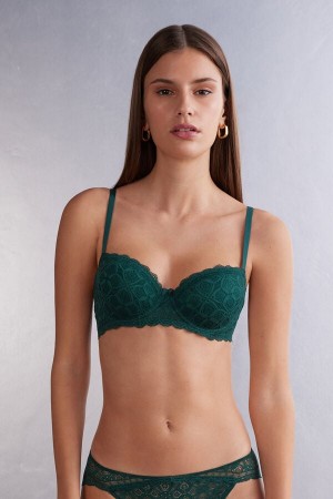 Intimissimi Sofia Balconette Lace BH Damen Grün | VHB-246573