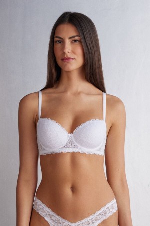 Intimissimi Sofia Balconette Lace BH Damen Weiß | VDW-492681