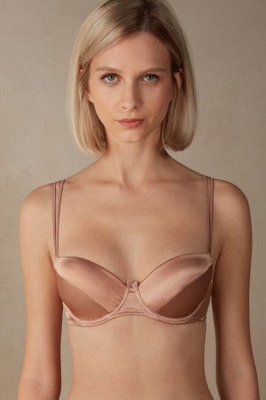 Intimissimi Sofia Natural Lift Balconette Silk BH Damen Rosa | VSC-430962