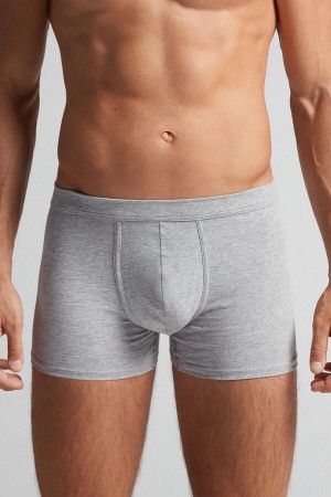 Intimissimi Superior Cotton Boxer Herren Hellgrau | ROP-367902