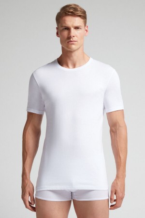 Intimissimi Superior Cotton T-Shirt Herren Weiß | RSN-576938