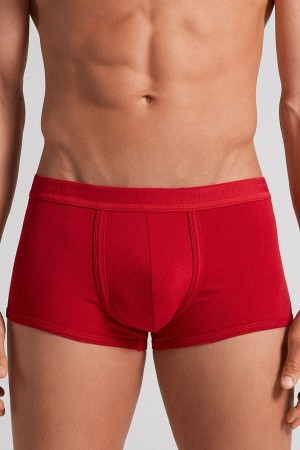 Intimissimi Superior Cotton With Logo Boxer Herren Rot Rot | LMY-598731