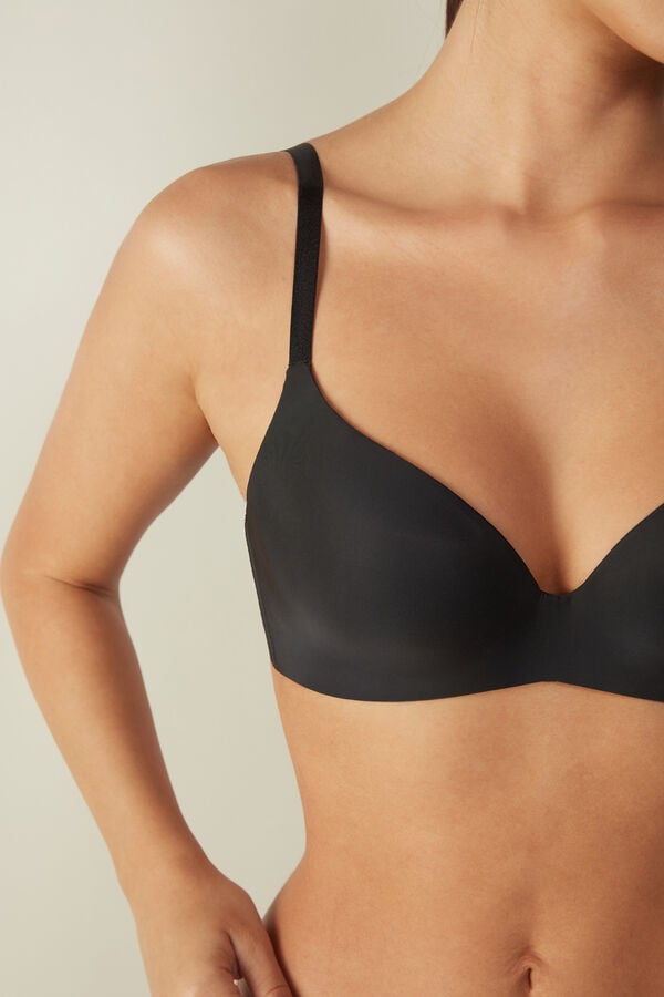 Intimissimi Adele Wireless Boost Triangle Ultralight Microfiber BH Damen Schwarz | BOP-503716