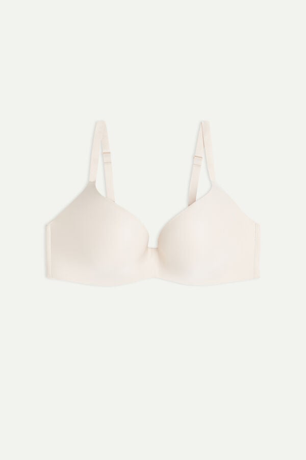 Intimissimi Adele Wireless Boost Triangle Ultralight Microfiber BH Damen Weiß Rosa | RLF-987306