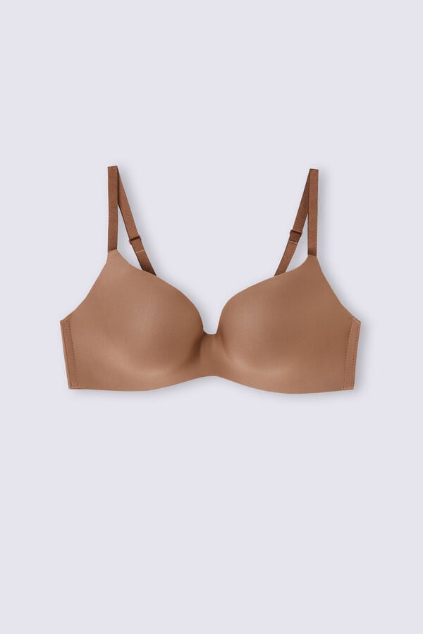 Intimissimi Adele Wireless Boost Triangle Ultralight Microfiber BH Damen Dunkelbeige | VHL-480763