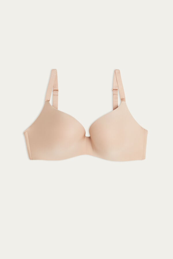 Intimissimi Adele Wireless Boost Triangle Ultralight Microfiber BH Damen Orange Beige | XWS-980254