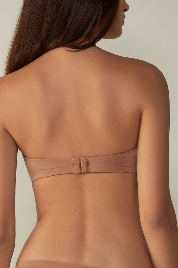 Intimissimi Anna Bandeau Ultralight Microfiber BH Damen Beige | IWY-473892