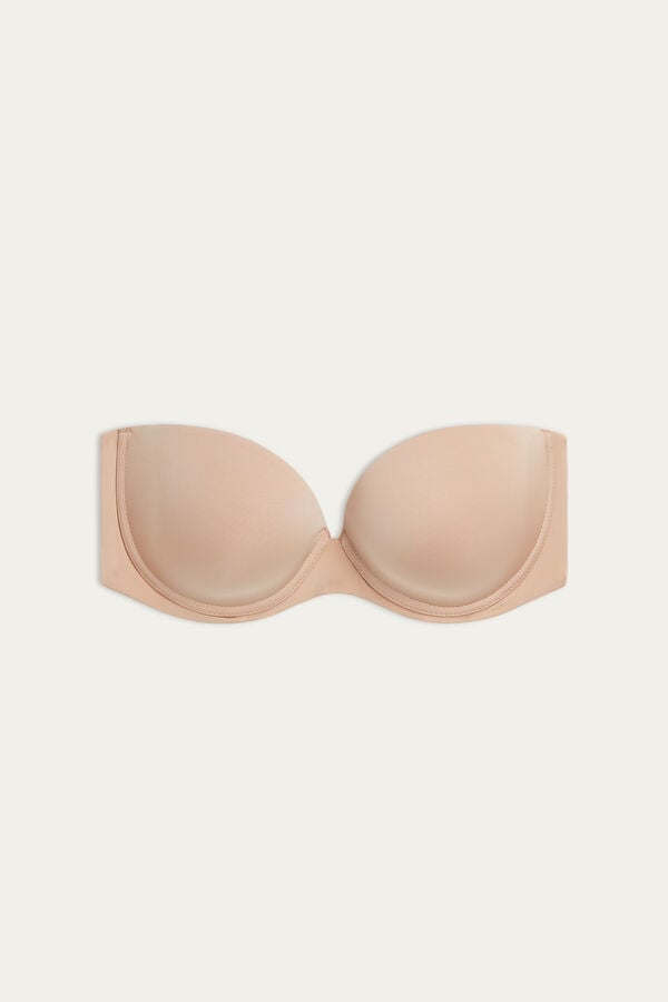 Intimissimi Anna Bandeau Ultralight Microfiber BH Damen Orange Beige | ABO-763248