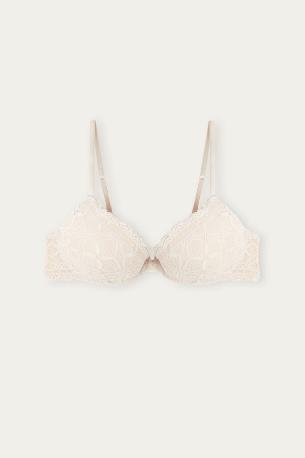 Intimissimi Bellissima Push-Up Lace BH Damen Weiß Rosa | MHD-896431