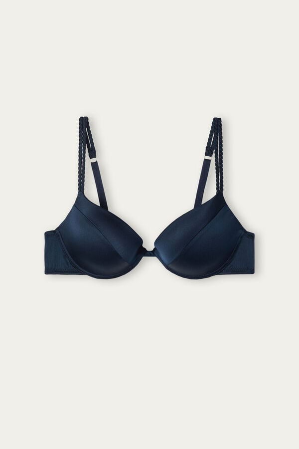 Intimissimi Bellissima Silk Push-Up BH Damen Blau | OIA-719083