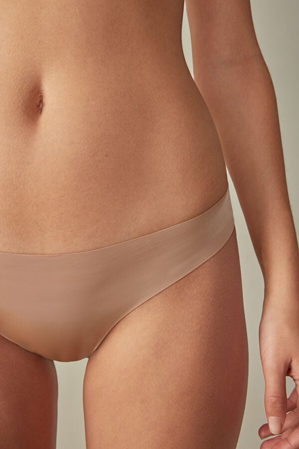 Intimissimi Brazilian Seamless Ultra Light Microfiber Slip Damen Orange Beige | CTA-562137