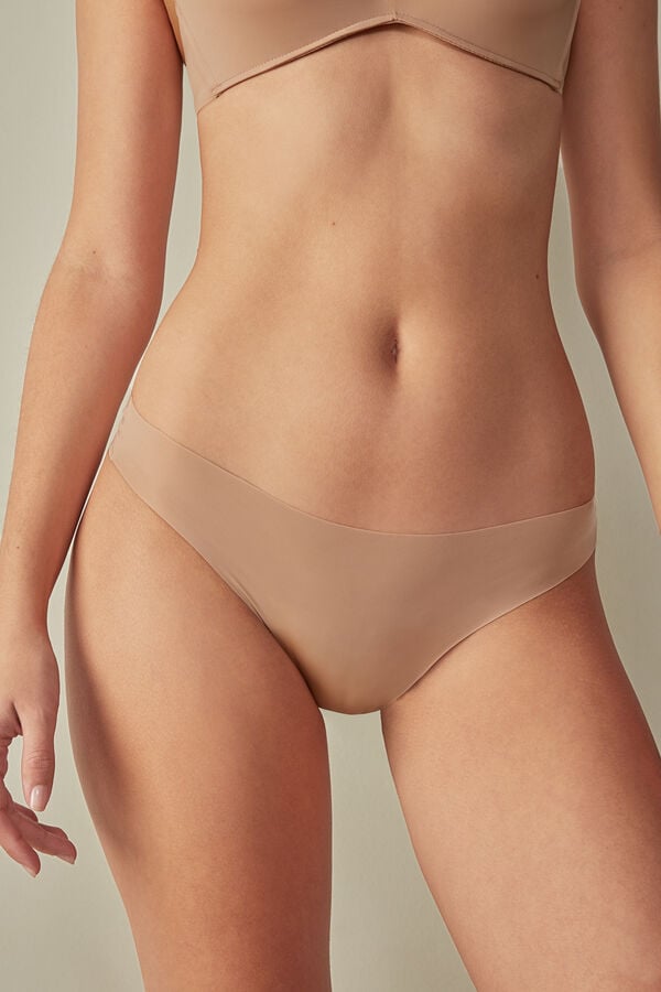 Intimissimi Brazilian Seamless Ultra Light Microfiber Slip Damen Orange Beige | CTA-562137