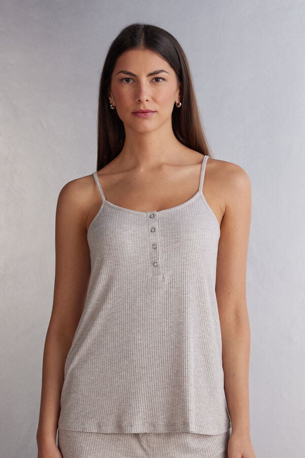 Intimissimi Chic Comfort Modal Tanktop Damen Beige | UKZ-250784