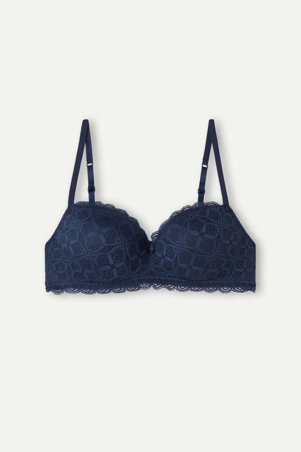 Intimissimi Claudia Balconette Lace BH Damen Blau | QPD-650219