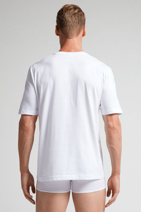 Intimissimi Cotton Jersey T-Shirt Herren Weiß | GHT-768195