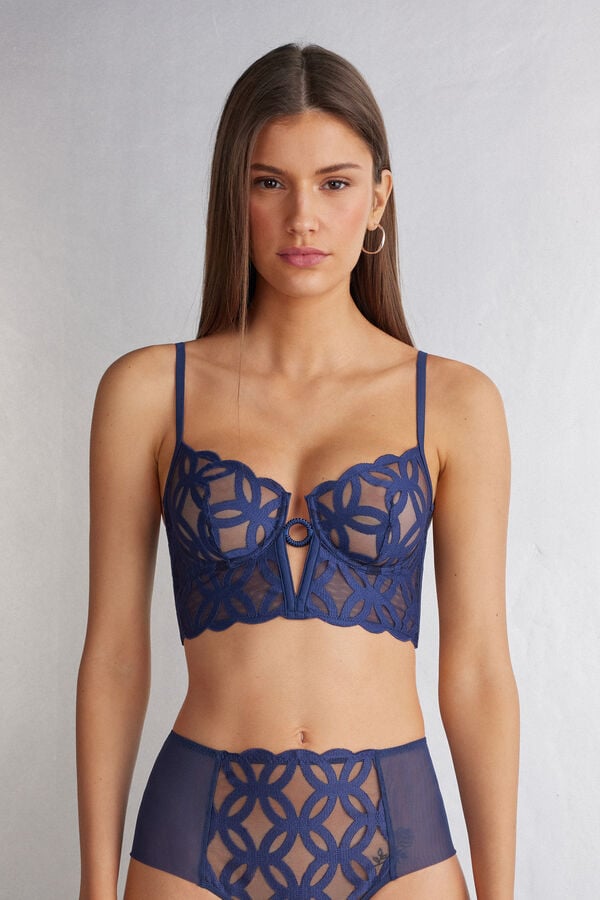 Intimissimi Crafted Elegance Balconette Bustier Korsett Damen Lila | TYP-694258