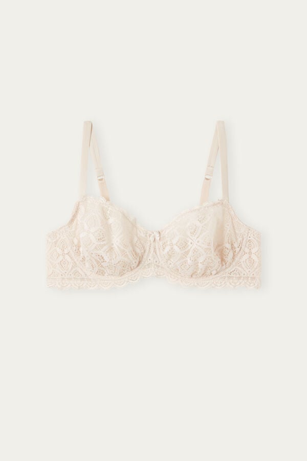 Intimissimi Daniela Balconette Lace BH Damen Weiß Rosa | HXE-271869