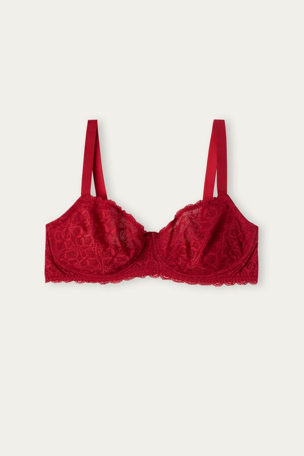 Intimissimi Daniela Balconette Lace BH Damen Rot | OVP-832154