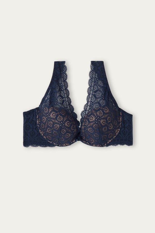 Intimissimi Elena Balconette Lace BH Damen Blau | LMX-502768