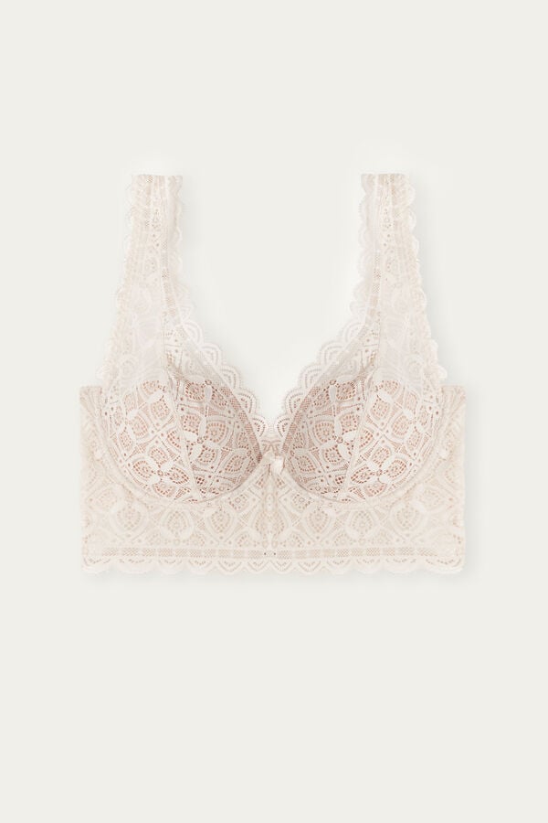 Intimissimi Eleonora Balconette Lace BH Damen Weiß Rosa | XQH-824301