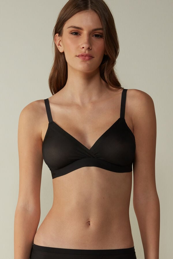 Intimissimi Emma Invisible Touch Triangle BH Damen Schwarz | JSO-164320