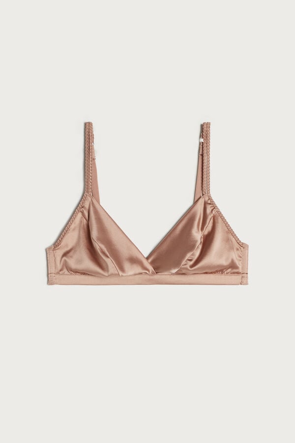 Intimissimi Emma Refined Everydaylette Triangle Silk BH Damen Rosa | CZT-459783