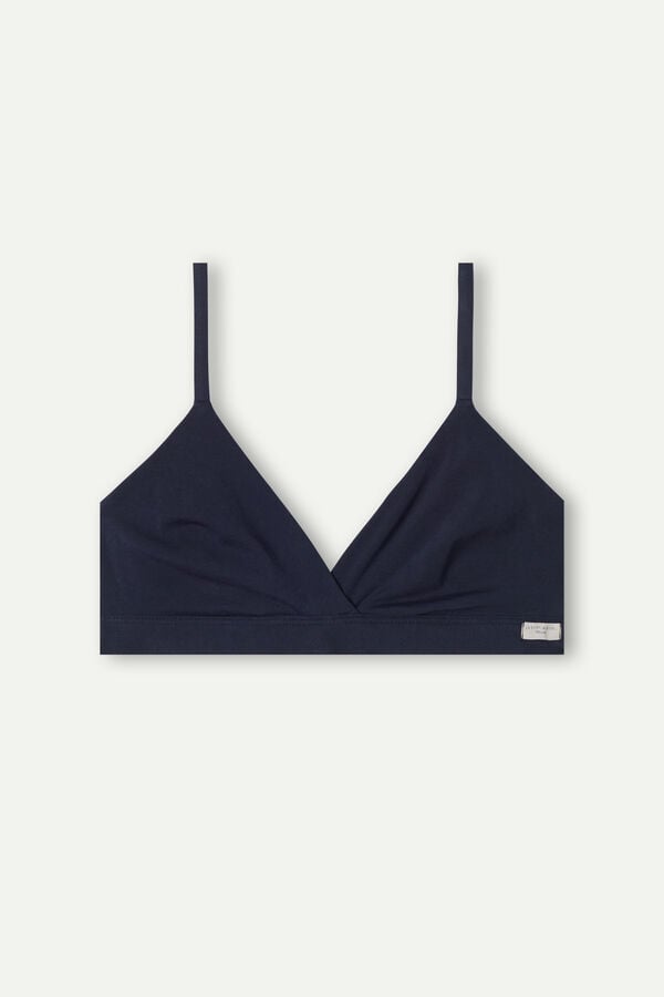 Intimissimi Emma Triangle Natural Cotton BH Damen Blau | BQV-261859