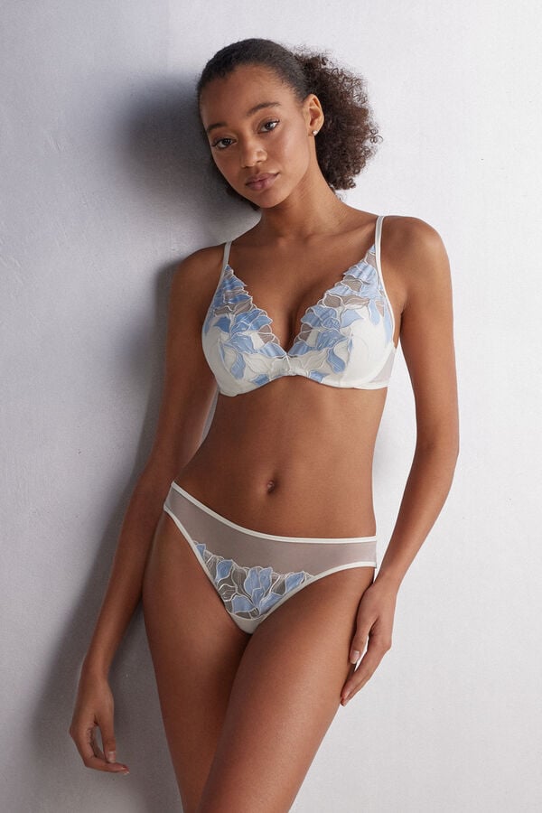 Intimissimi Eternal Flowers Giorgia Balconette BH Damen Blau | OSL-916038