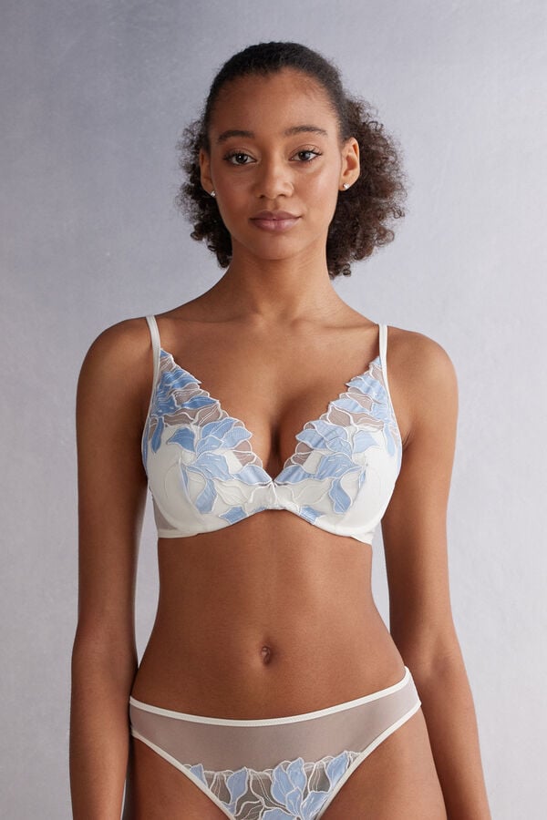 Intimissimi Eternal Flowers Giorgia Balconette BH Damen Blau | OSL-916038