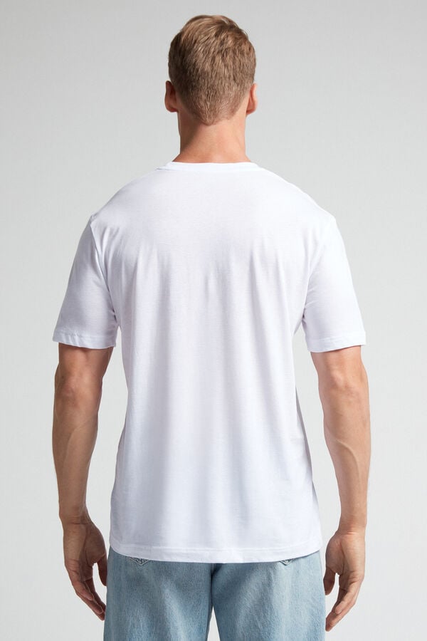 Intimissimi Extrafine Superior Cotton Regular Fit T-Shirt Herren Weiß | LCJ-059726