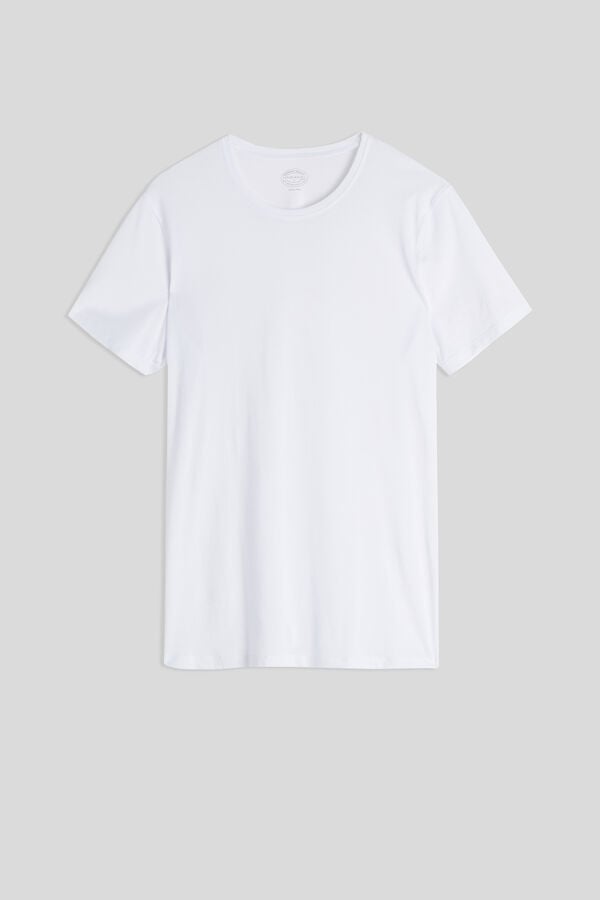 Intimissimi Extrafine Superior Cotton T-Shirt Herren Weiß | IMP-074915